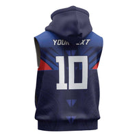Custom Rugby Samoa Sleeveless Hoodie Siva Tau Spirit Sporty Vibes - Polynesian Pride