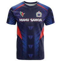 Custom Rugby Samoa T Shirt Siva Tau Spirit Sporty Vibes - Polynesian Pride