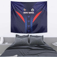 Rugby Samoa Tapestry Siva Tau Spirit Sporty Vibes - Polynesian Pride