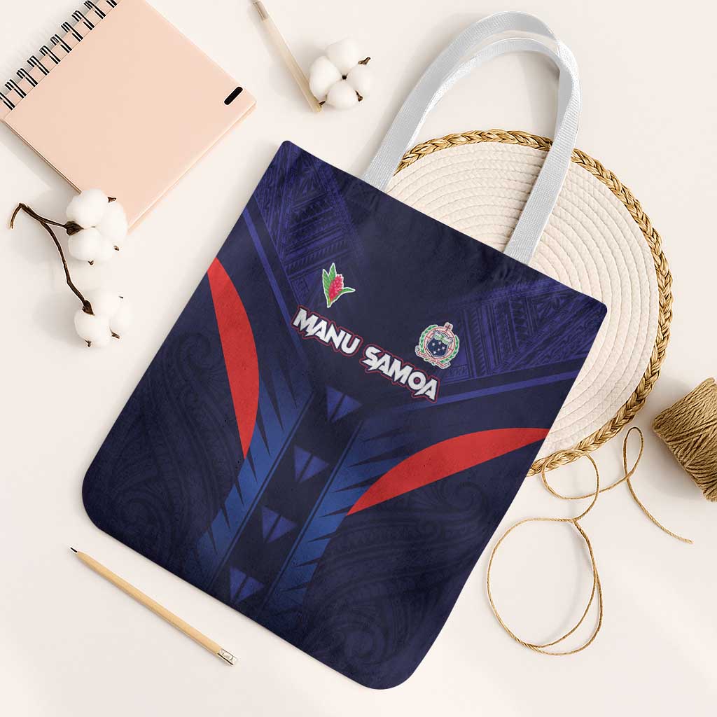 Rugby Samoa Tote Bag Siva Tau Spirit Sporty Vibes - Polynesian Pride