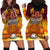 PNG Port Moresby Vipers Rugby Hoodie Dress Fire Vipers Mix PNG Bird Polynesian Tattoo LT03 - Polynesian Pride