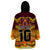 Custom PNG Port Moresby Vipers Rugby Wearable Blanket Hoodie Fire Vipers Mix PNG Bird Polynesian Tattoo LT03 - Polynesian Pride