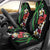 Hawaiian Tropical Flowers and Maile Pikake Car Seat Cover Polynesian Tribal Pattern Black Color