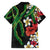 Hawaiian Tropical Flowers and Maile Pikake Hawaiian Shirt Polynesian Tribal Pattern Black Color