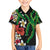 Hawaiian Tropical Flowers and Maile Pikake Hawaiian Shirt Polynesian Tribal Pattern Black Color