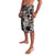 Hawaiian Tropical Flowers and Maile Pikake Lavalava Polynesian Tribal Pattern Grayscale Mode