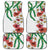 Hawaiian Tropical Flowers and Maile Pikake Car Mats Polynesian Tribal Pattern White Color