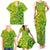 Cook Islands Vaa Polynesian Art Tattoo Family Matching Tank Maxi Dress and Hawaiian Shirt National Color