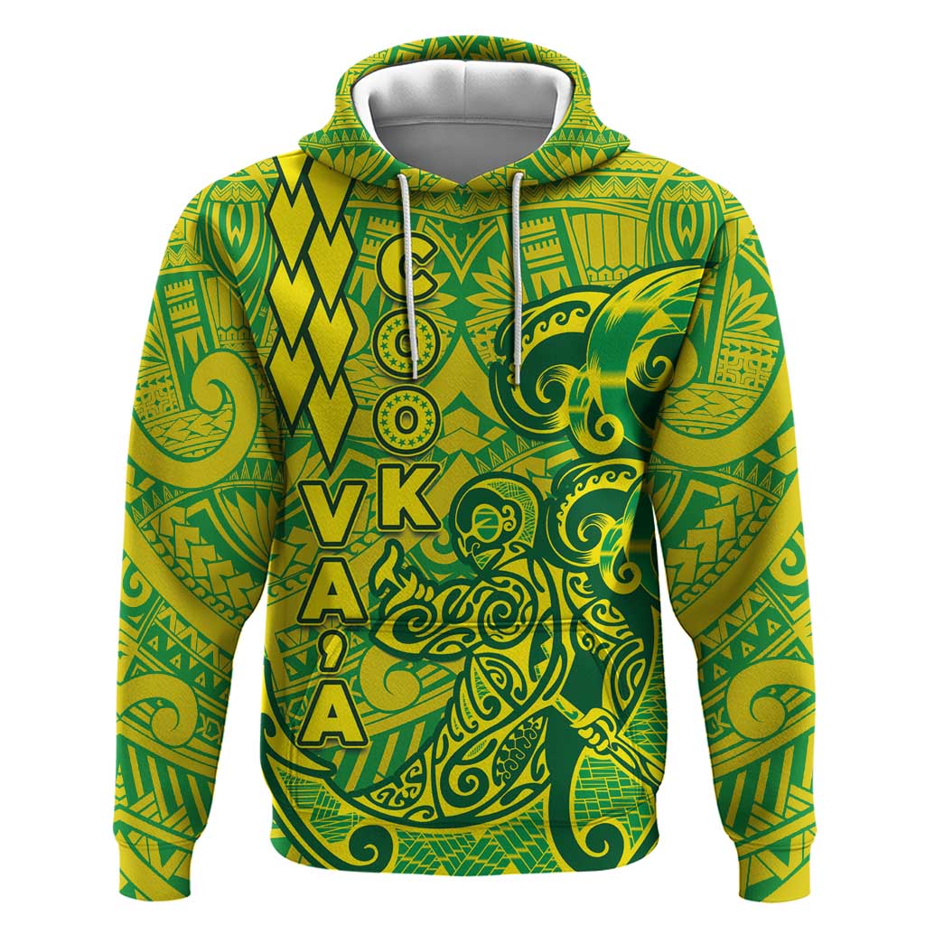 Cook Islands Vaa Polynesian Art Tattoo Hoodie National Color