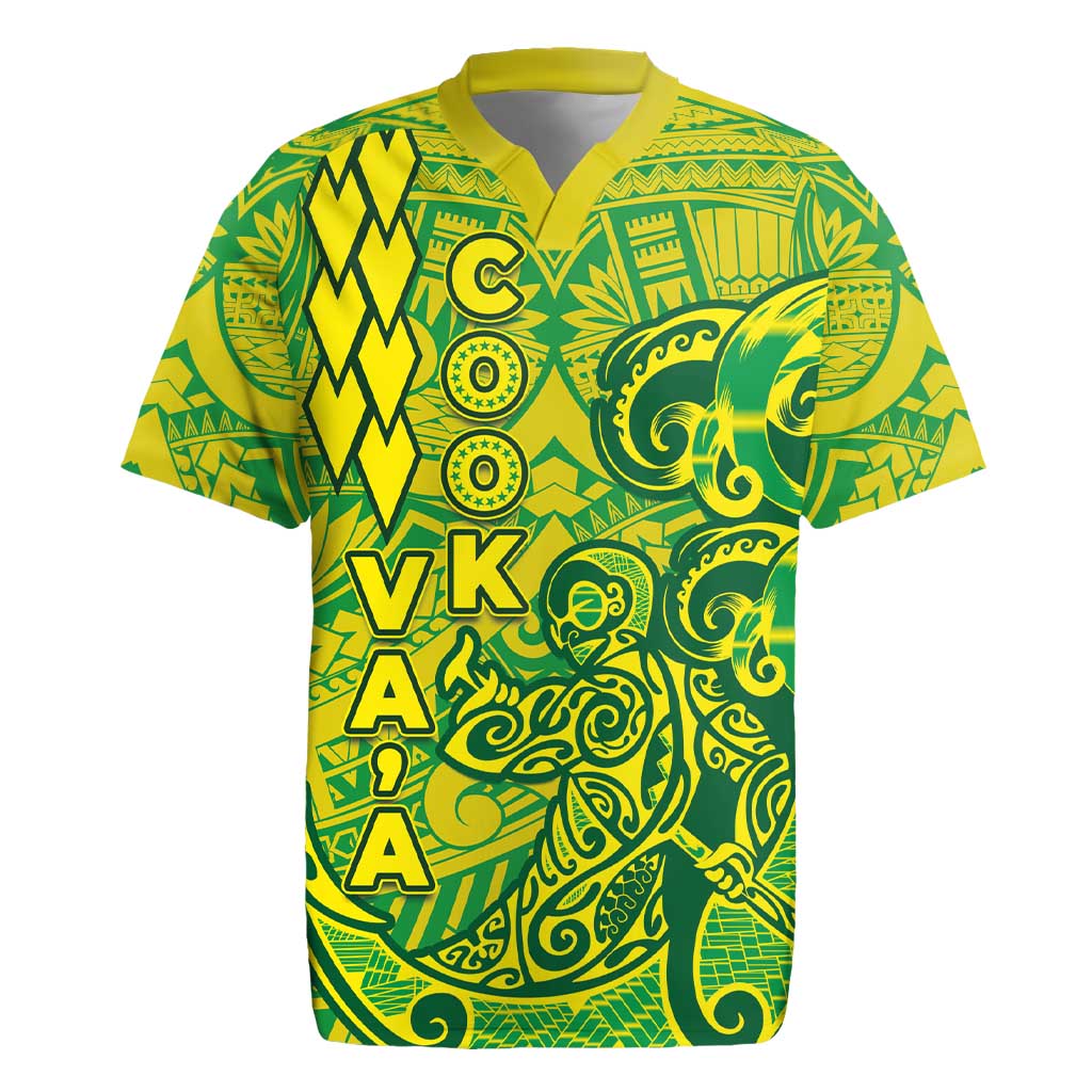 Cook Islands Vaa Polynesian Art Tattoo Rugby Jersey National Color