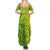 Cook Islands Vaa Polynesian Art Tattoo Summer Maxi Dress National Color