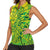 Cook Islands Vaa Polynesian Art Tattoo Women Sleeveless Polo Shirt National Color