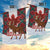 Canadian Christmas - Moose and Maple Retro Style Garden Flag