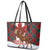 Canadian Christmas - Moose and Maple Retro Style Leather Tote Bag