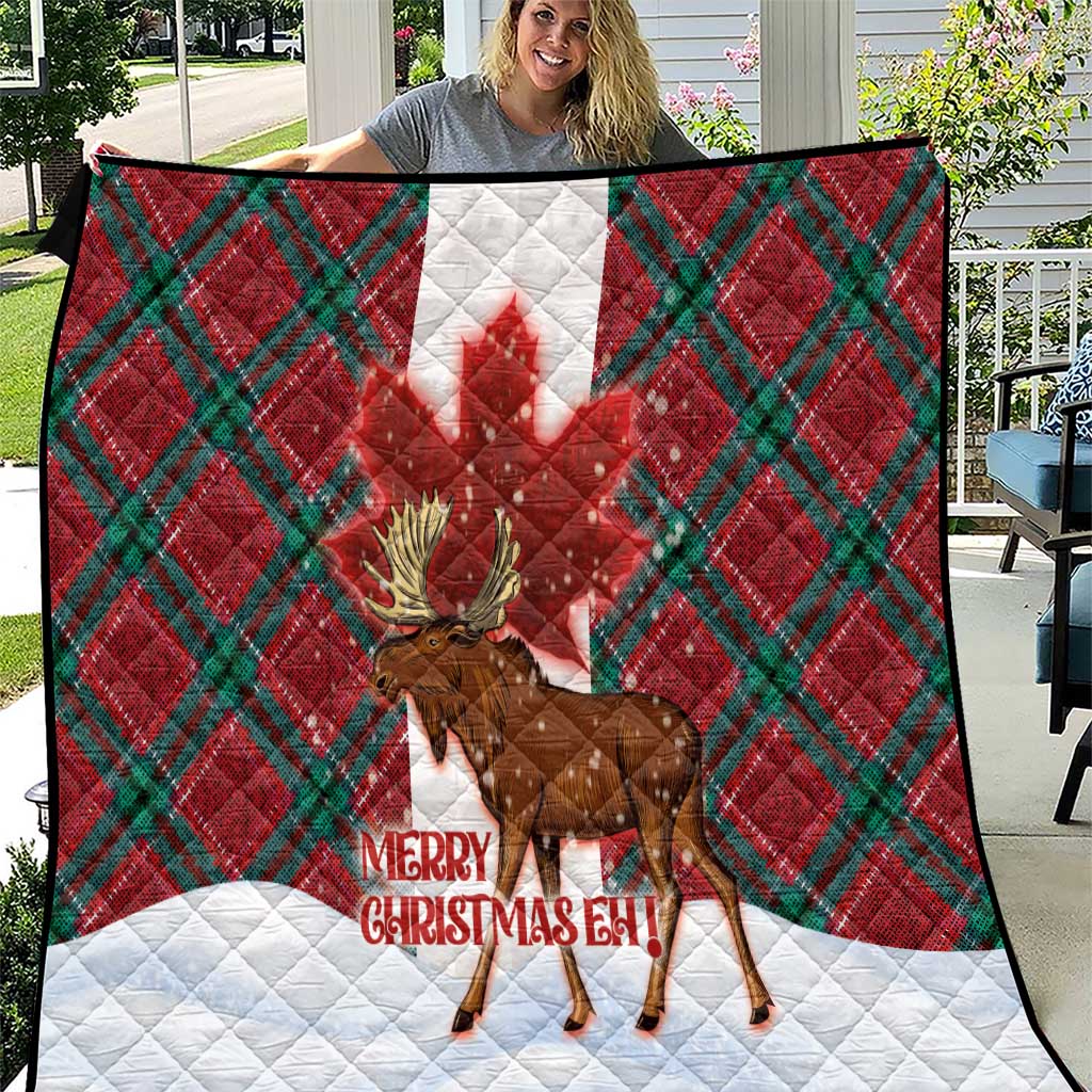 Canadian Christmas - Moose and Maple Retro Style Quilt