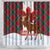 Canadian Christmas - Moose and Maple Retro Style Shower Curtain