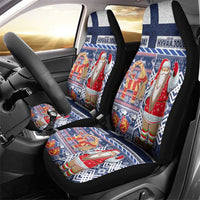 Yule Goat Joulupukki Finnish Christmas Car Seat Cover Scandinavian Pattern LT03 - Polynesian Pride