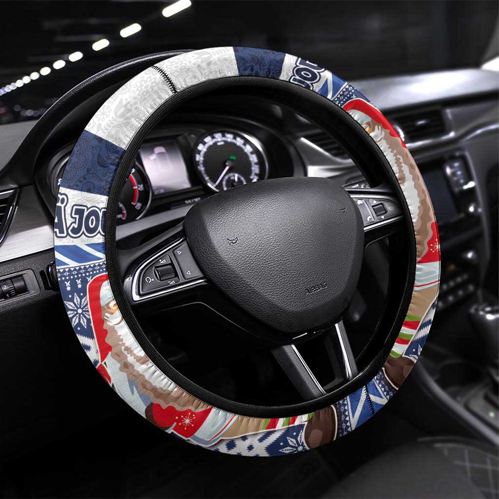 Yule Goat Joulupukki Finnish Christmas Steering Wheel Cover Scandinavian Pattern