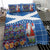 Santa Claus Thistle Scottish Christmas Bedding Set Tartan Pattern