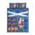 Santa Claus Thistle Scottish Christmas Quilt Bed Set Tartan Pattern