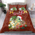 Hawaii Honu Mele Kalikimaka Bedding Set Santa Tropical Flower Aloha Summer Red Version LT03 - Polynesian Pride