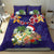 Hawaii Honu Mele Kalikimaka Bedding Set Santa Tropical Flower Aloha Summer Blue Version LT03 - Polynesian Pride