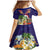Hawaii Honu Mele Kalikimaka Family Matching Mermaid Dress and Hawaiian Shirt Santa Tropical Flower Aloha Summer Blue Version LT03 - Polynesian Pride