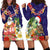 Hawaii Honu Mele Kalikimaka Hoodie Dress Santa Tropical Flower Aloha Summer Blue Version LT03 - Polynesian Pride