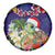 Hawaii Honu Mele Kalikimaka Spare Tire Cover Santa Tropical Flower Aloha Summer Blue Version LT03 - Polynesian Pride