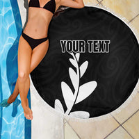 Personalised New Zealand Canoeing Special Jersey Beach Blanket