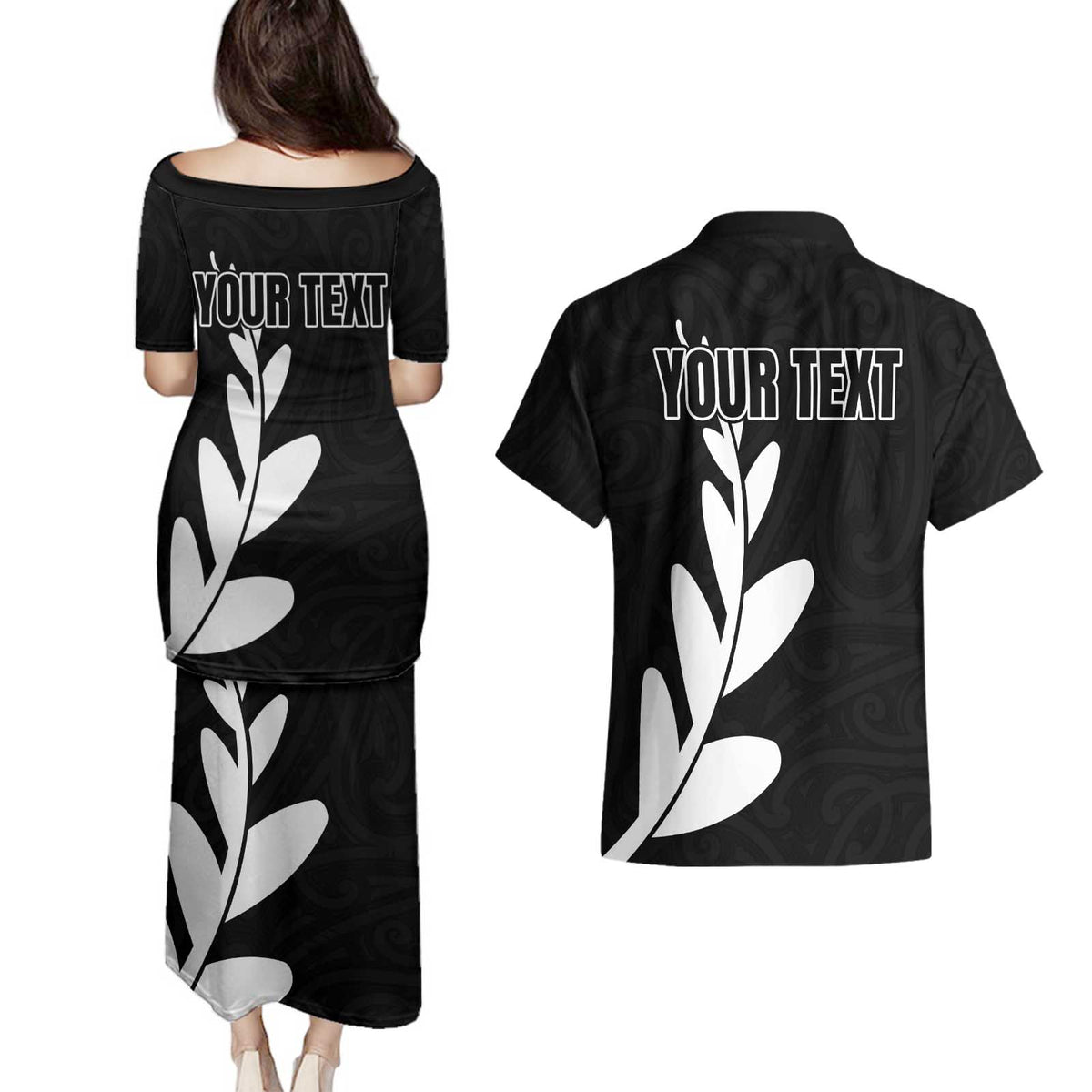 Personalised New Zealand Canoeing Special Jersey Couples Matching Puletasi and Hawaiian Shirt