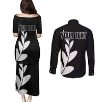 Personalised New Zealand Canoeing Special Jersey Couples Matching Puletasi and Long Sleeve Button Shirt