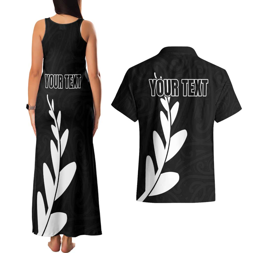 Personalised New Zealand Canoeing Special Jersey Couples Matching Tank Maxi Dress and Hawaiian Shirt