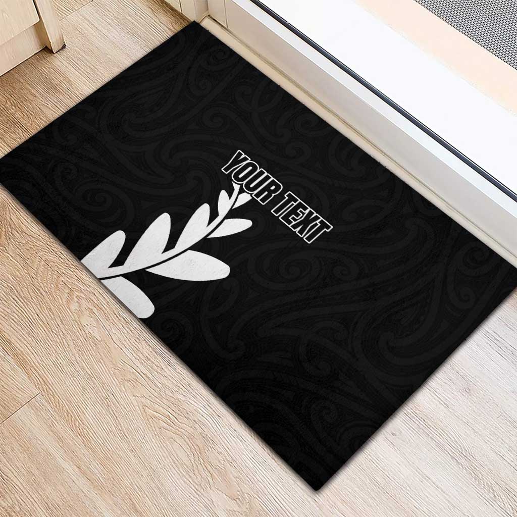 Personalised New Zealand Canoeing Special Jersey Rubber Doormat