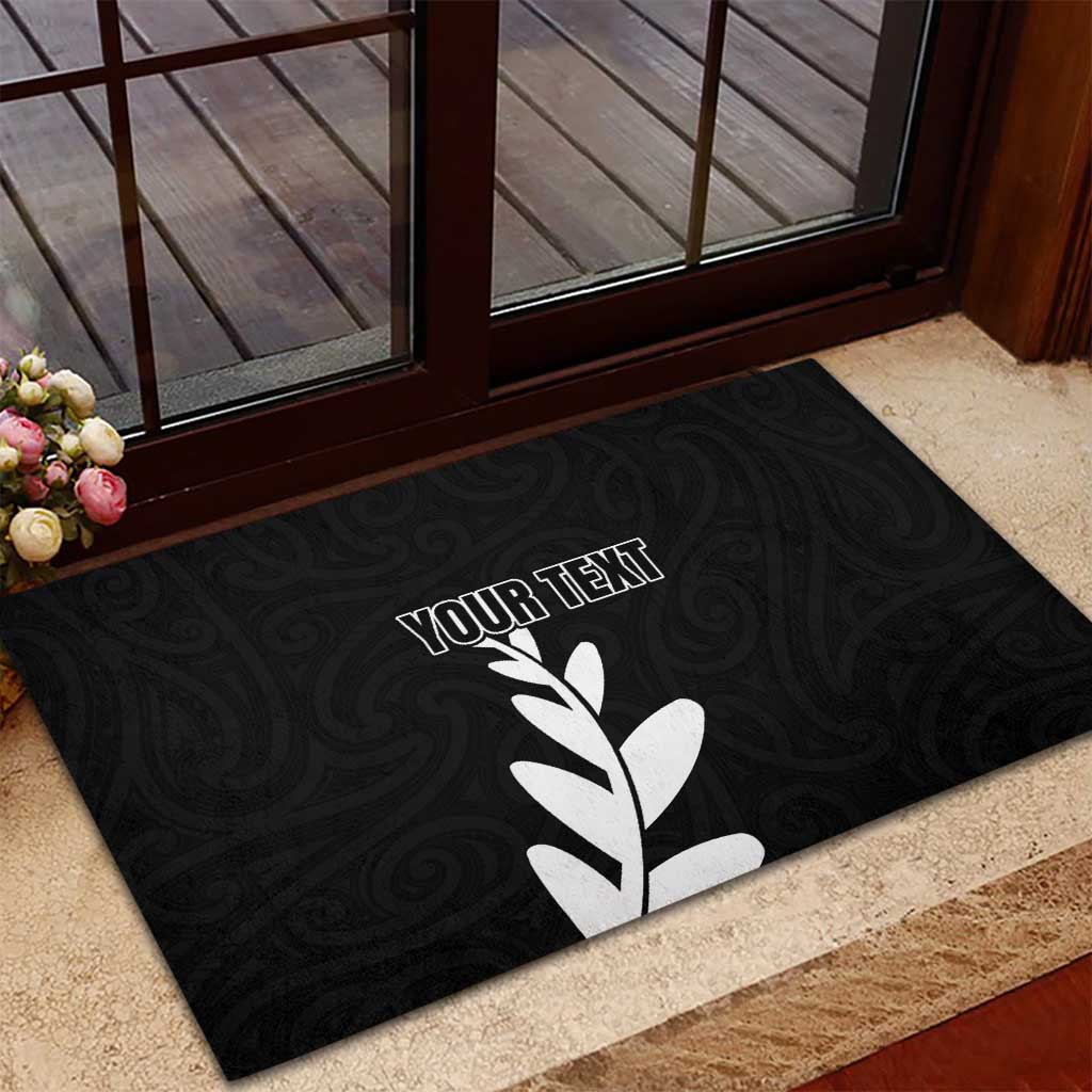 Personalised New Zealand Canoeing Special Jersey Rubber Doormat