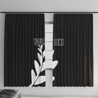 Personalised New Zealand Canoeing Special Jersey Window Curtain