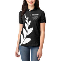 Personalised New Zealand Canoeing Special Jersey Women Polo Shirt