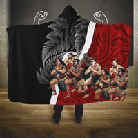 New Zealand Te Matatini Hooded Blanket Kapa Haka and Silver Fern - Maori Art Pattern