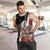 New Zealand Te Matatini Men Tank Top Kapa Haka and Silver Fern - Maori Art Pattern
