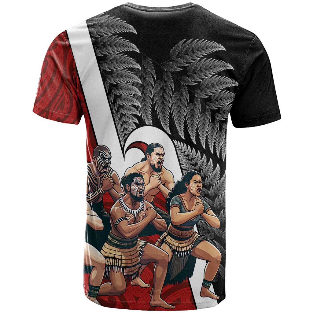 New Zealand Te Matatini T Shirt Kapa Haka and Silver Fern - Maori Art Pattern