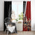 New Zealand Te Matatini Window Curtain Kapa Haka and Silver Fern - Maori Art Pattern
