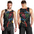 New Zealand Tui Birds Love Couple Men Tank Top The Heart of Silver Fern Leaves and Maori Tattoo Pattern