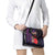Pasifika Festival Shoulder Handbag Plumeria Turtles with Hibiscus - Polynesian Art Tattoo Purple Color