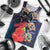 Pasifika Festival Men Tank Top Plumeria Turtles with Hibiscus - Polynesian Art Tattoo Dark Navy Color