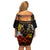 New Zealand and Australia ANZAC Day Off Shoulder Short Dress Kiwi Bird and Kangaroo Soldier LT03 - Polynesian Pride