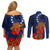 Cook Island ANZAC Day Couples Matching Off Shoulder Short Dress and Long Sleeve Button Shirt Soldier Paying Respect We Shall Remember Them LT03 - Polynesian Pride