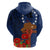 Cook Island ANZAC Day Zip Hoodie Soldier Paying Respect We Shall Remember Them LT03 - Polynesian Pride