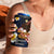 American Samoa Flag Day 4 in 1 Can Cooler Tumbler Polynesian Tatau Art and Plumeria