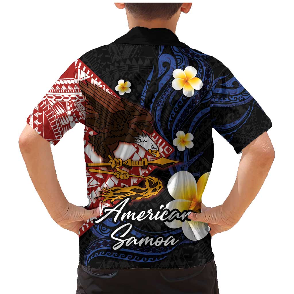 American Samoa Flag Day Family Matching Mermaid Dress and Hawaiian Shirt Polynesian Tatau Art and Plumeria
