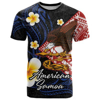 American Samoa Flag Day T Shirt Polynesian Tatau Art and Plumeria